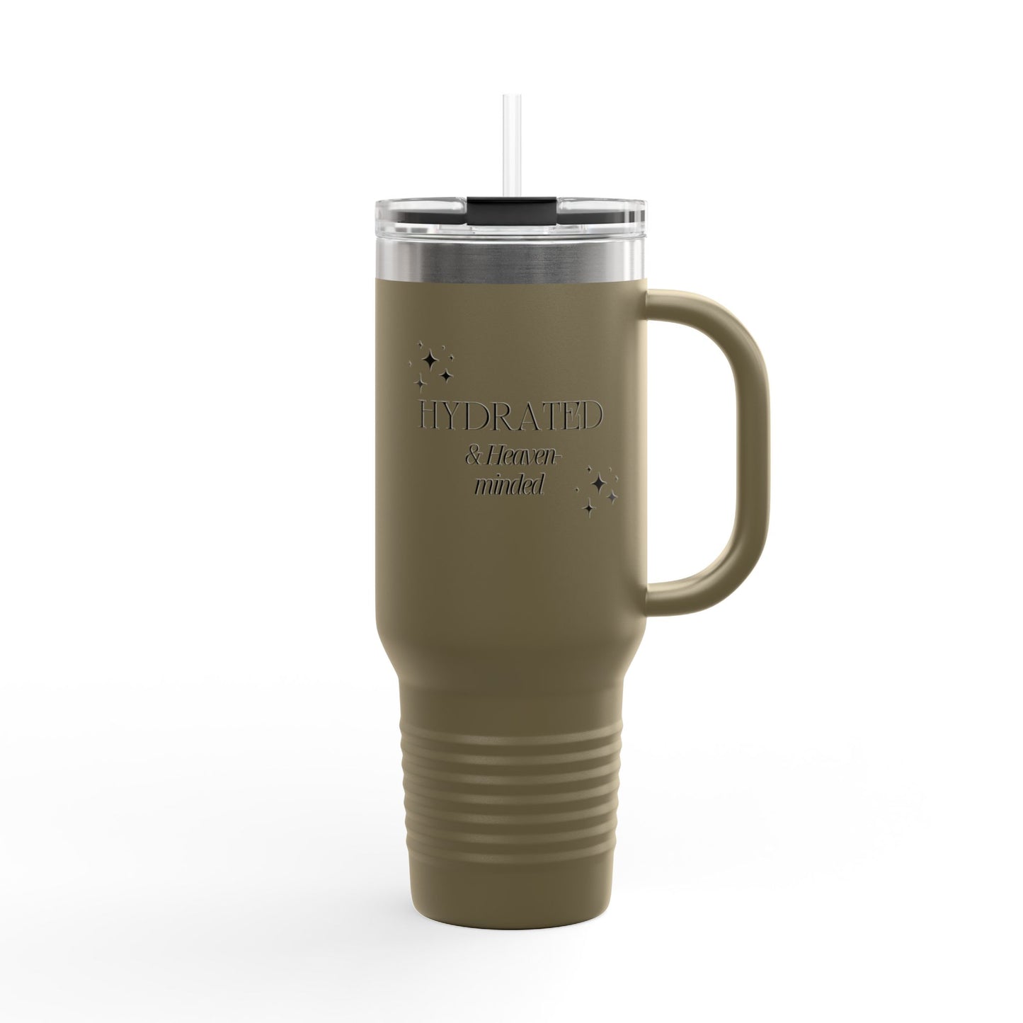 Hydrated and Heaven Minded Insulated Travel Mug, 40oz