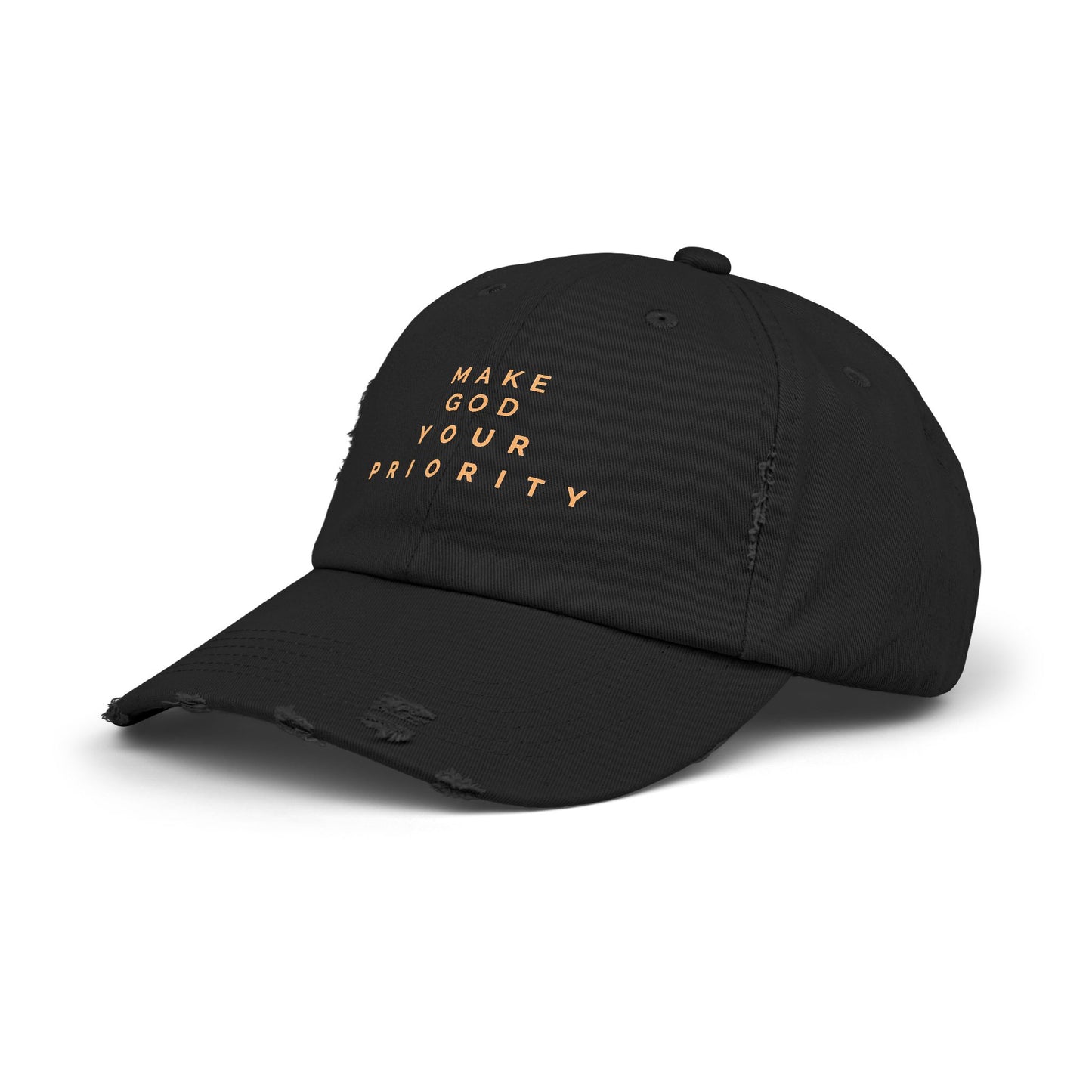 Make God your Priority Distressed Cap