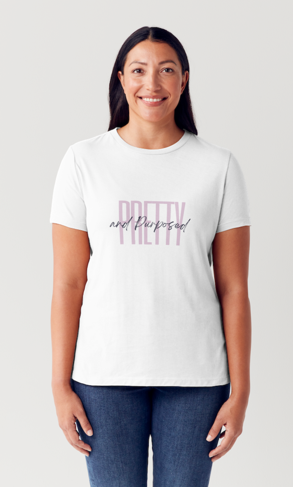 Pretty and Purposed Tee- White