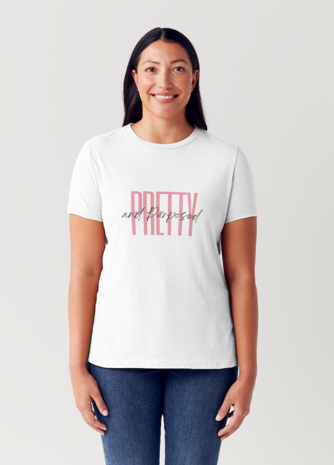 Pretty and Purposed Tee- White